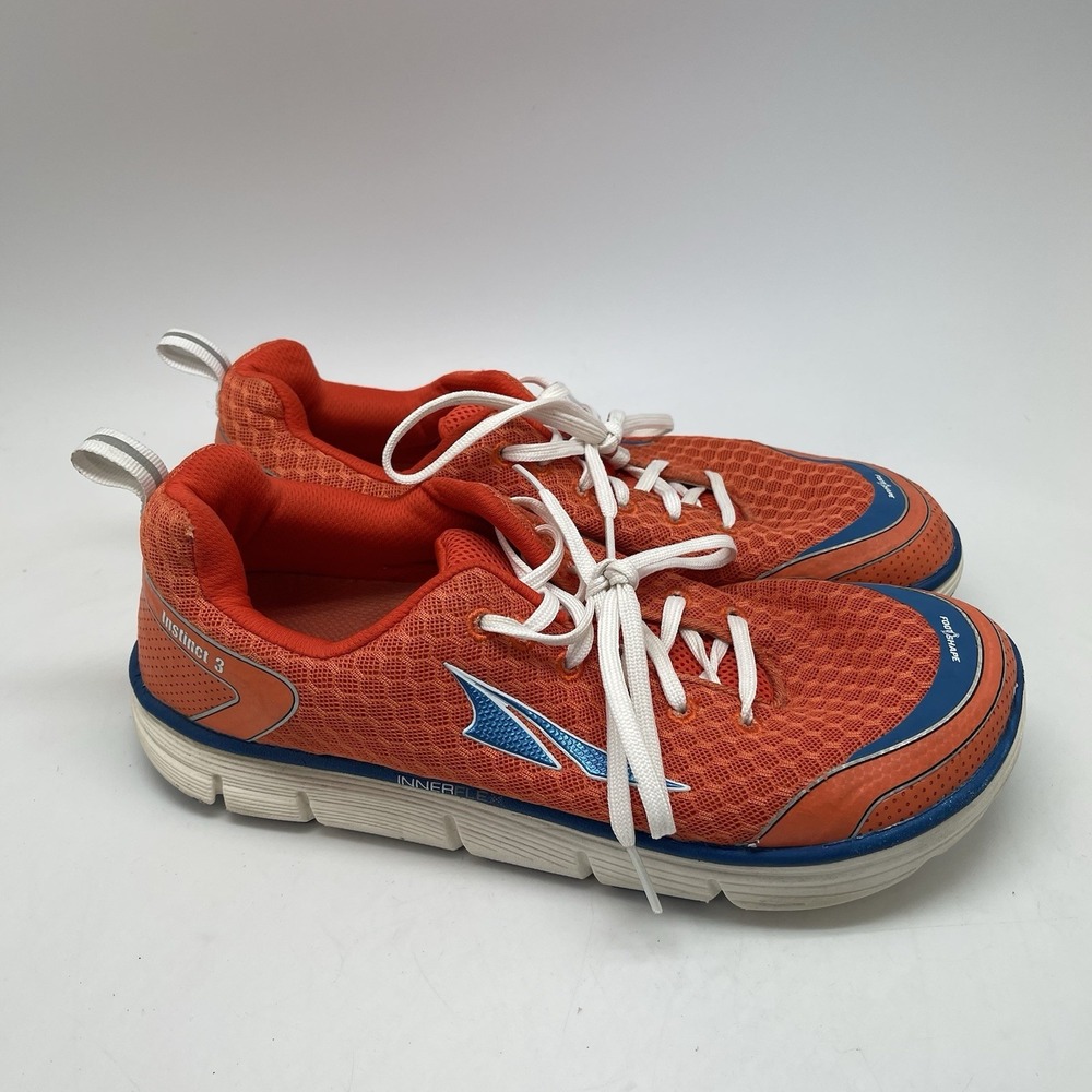 Altra Sneakers Mens 9.5 Instinct 3‎ A1533-3 Orange Running Athletic Gym Shoes